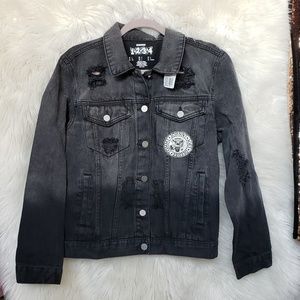 Ramones Large Black Denim Jacket